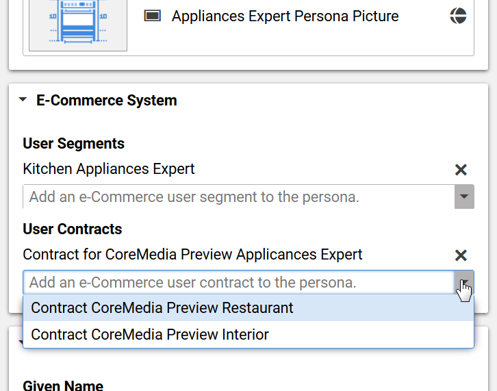 Edit Commerce Contracts in Test Customer Persona