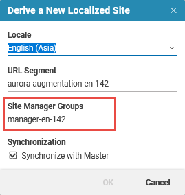 Derive Site: Setting site manager group