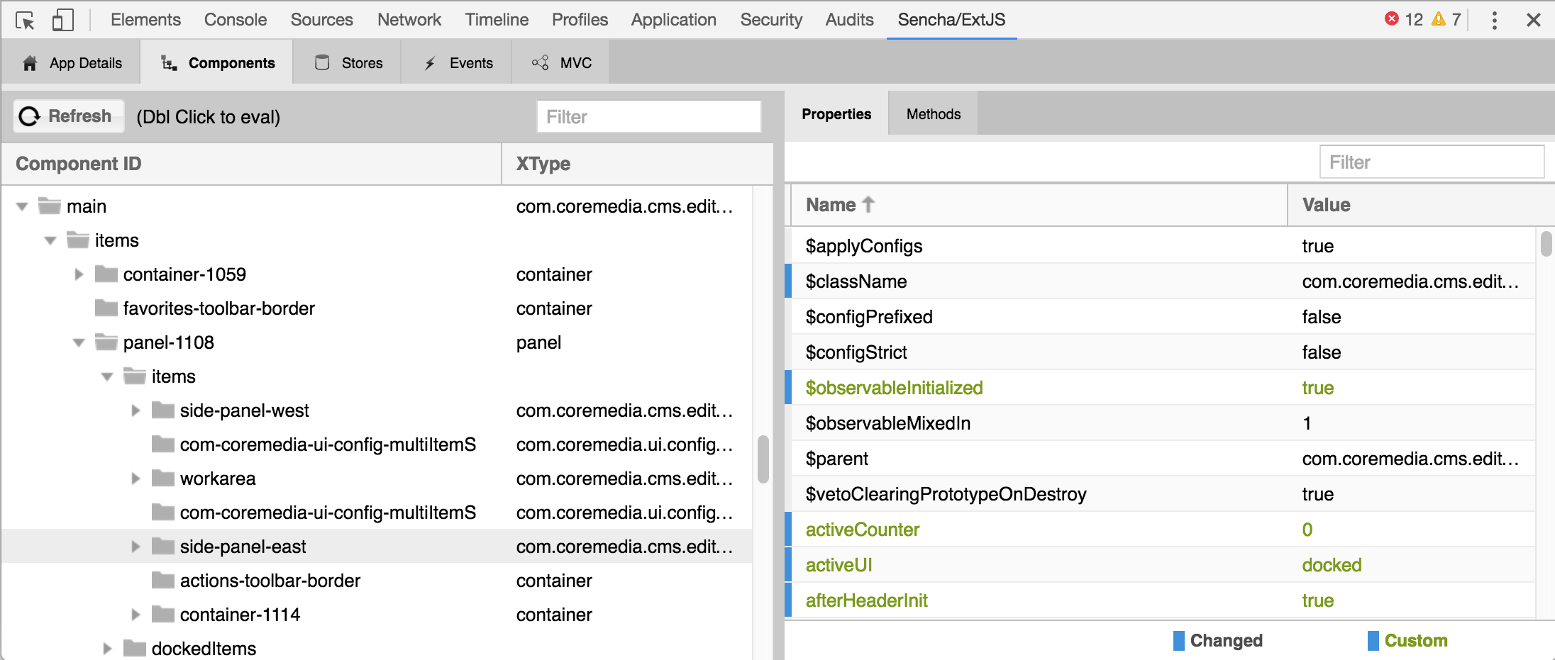 Studio main view component tree