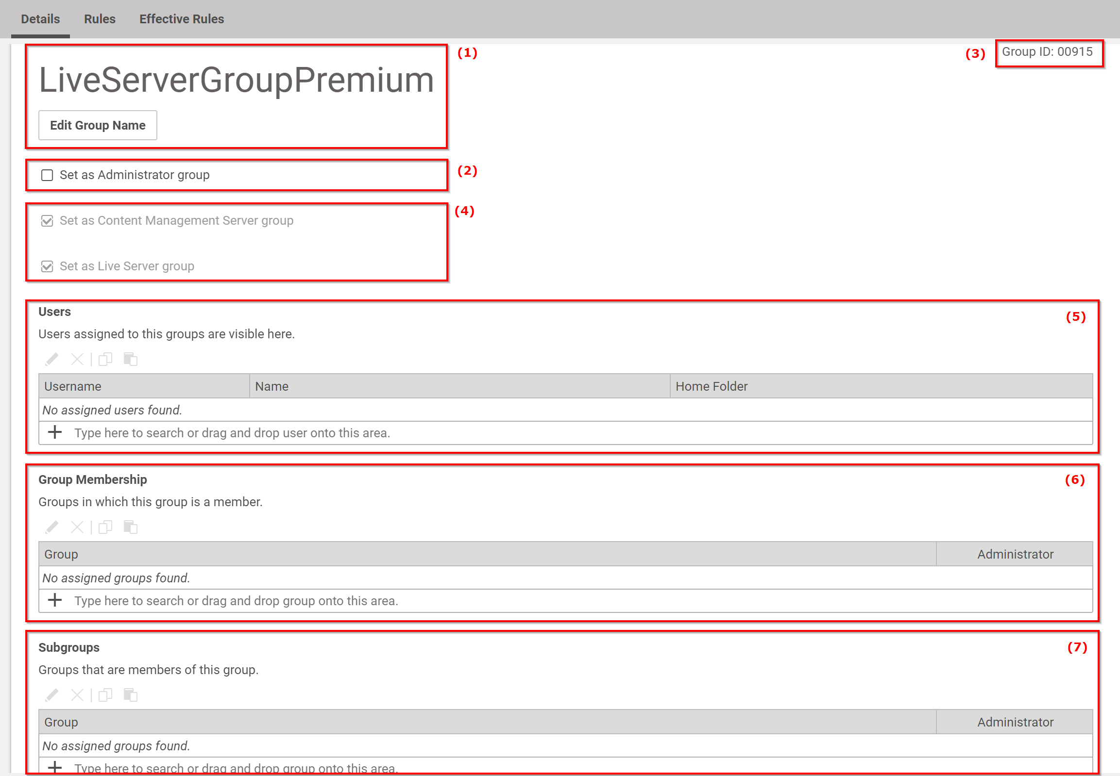 Set group members and membership