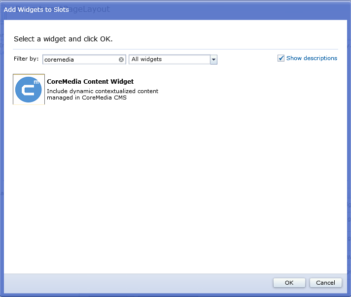 Add widget to Slot in Connector for HCL Commerce