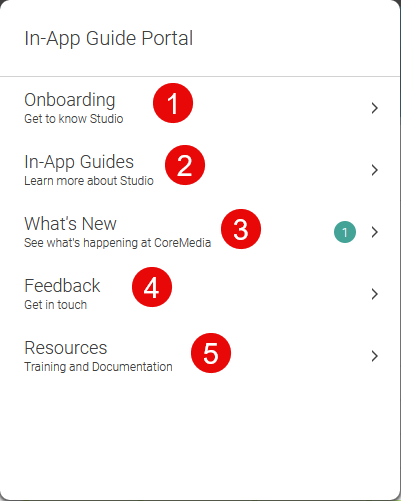 Das In-App Guides Portal