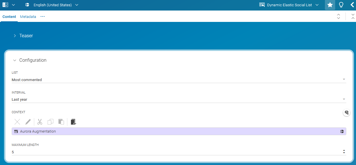 Dynamic Elastic Social List