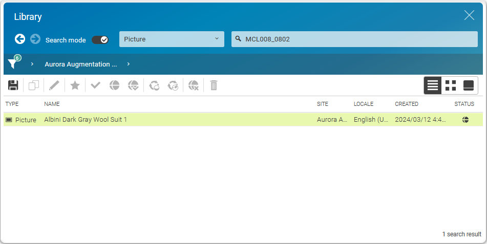 Found picture content items assigned to a product