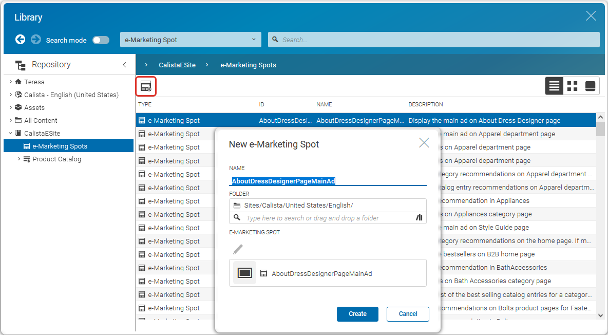 Creating an e-Marketing spot