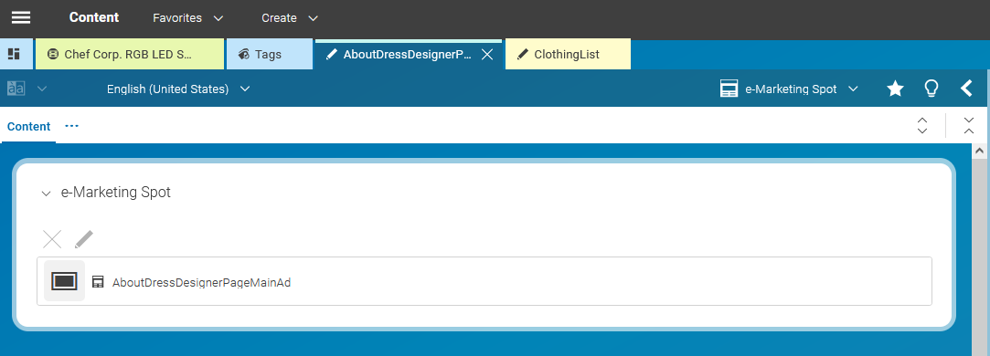 Newly created e-Marketing spot