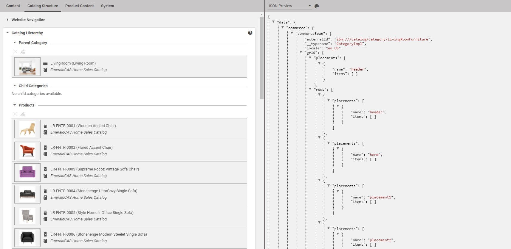 Category in tab preview (HCL Commerce 9.1)