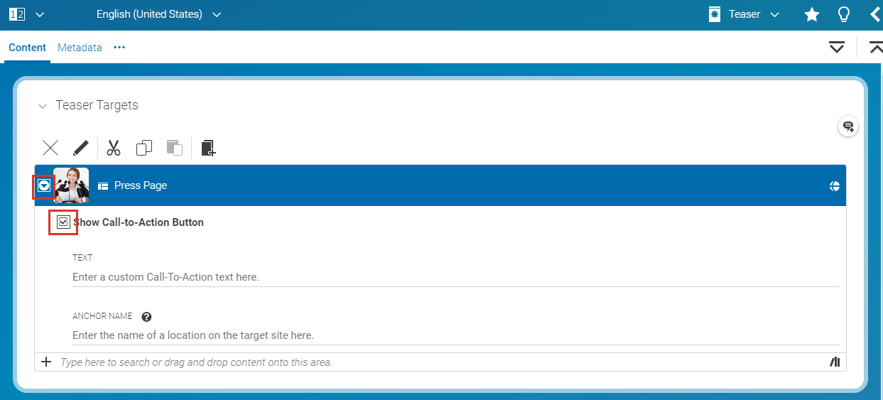Annotated link list with changed default state of link list item