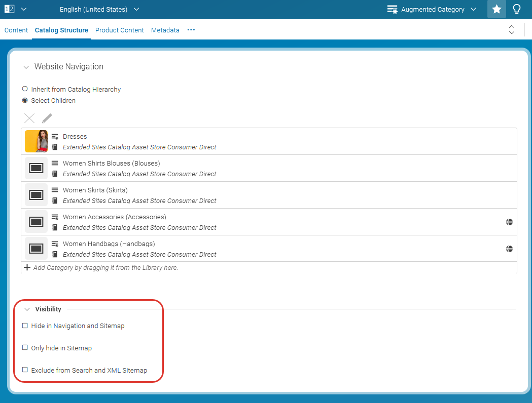 Hide from navigation