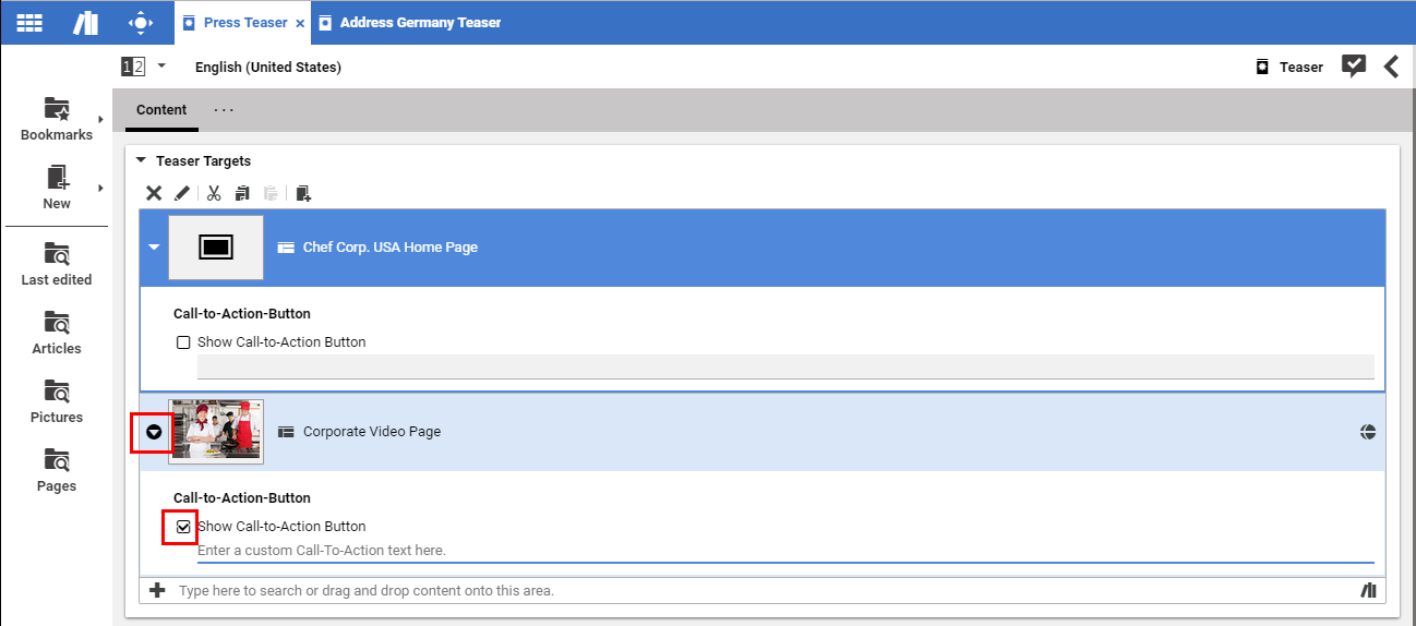 Annotated LinkList with item with changed default value