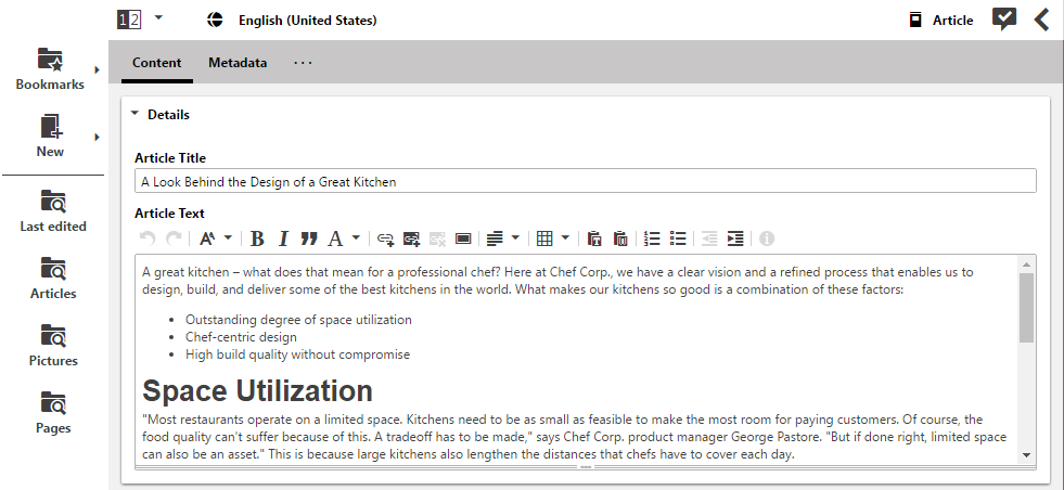 Document form with a collapsible property field group