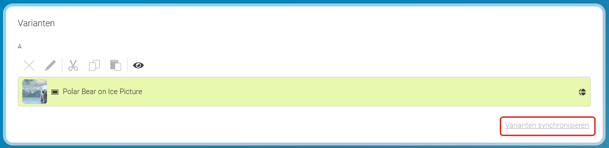 Varianten synchronisieren