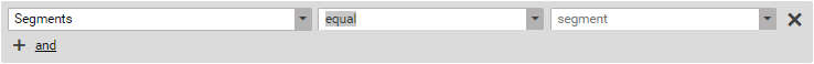 Segment condition example