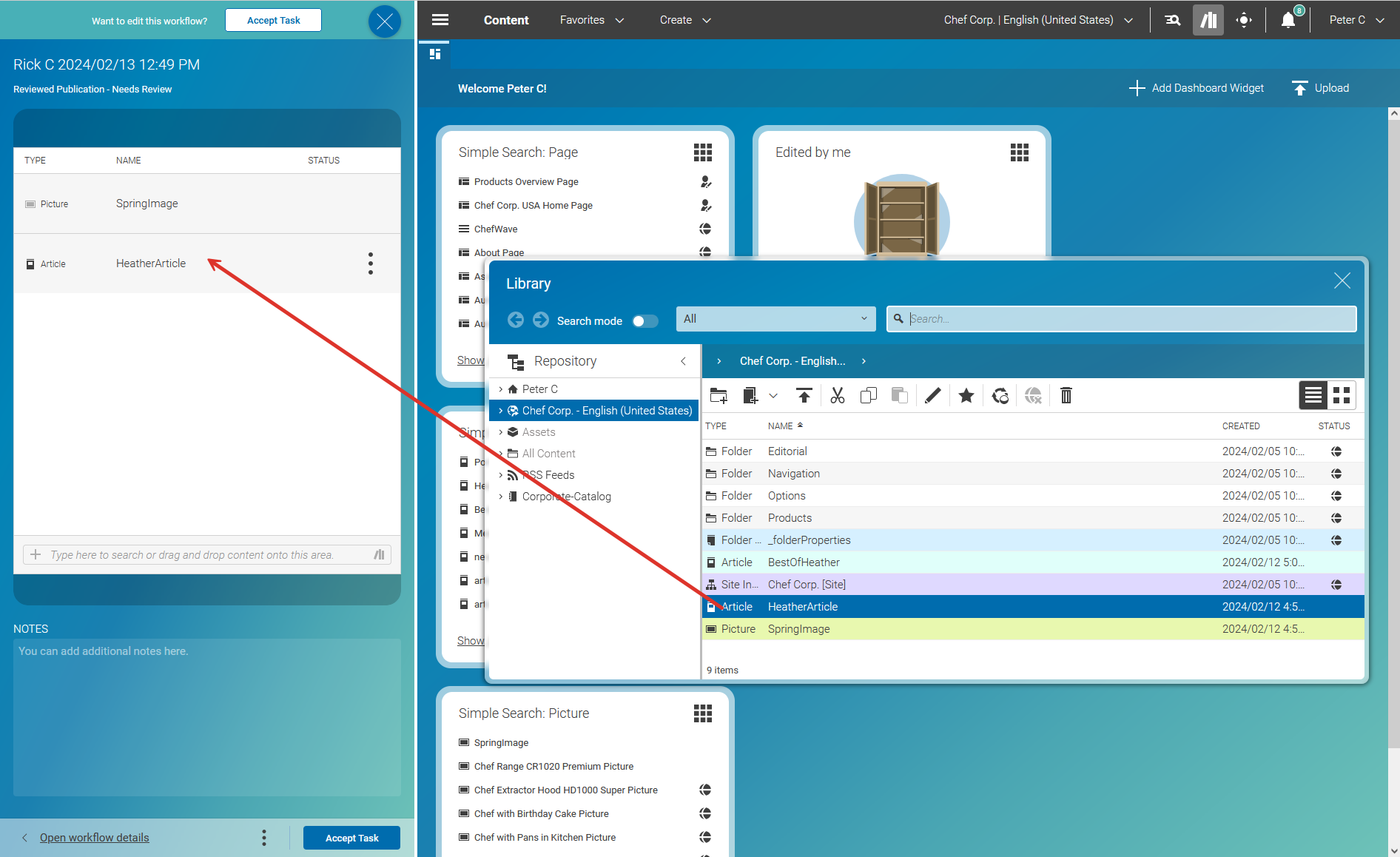 Workflow App in split-screen mode with Content App