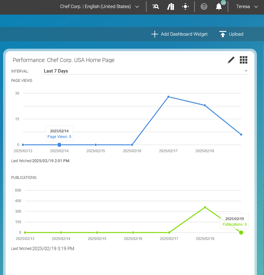 Page Performance in the CoreMedia Dashboard