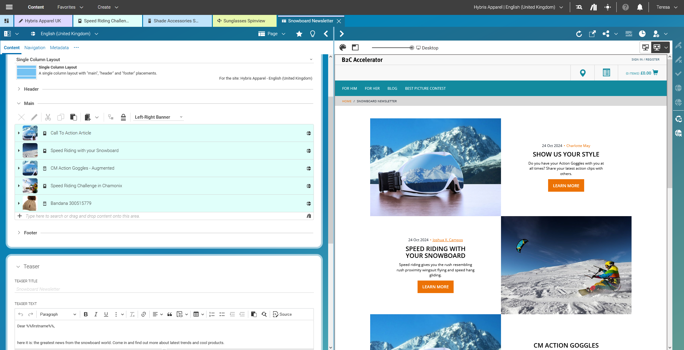 Content reuse for Newsletters / Outbound Marketing