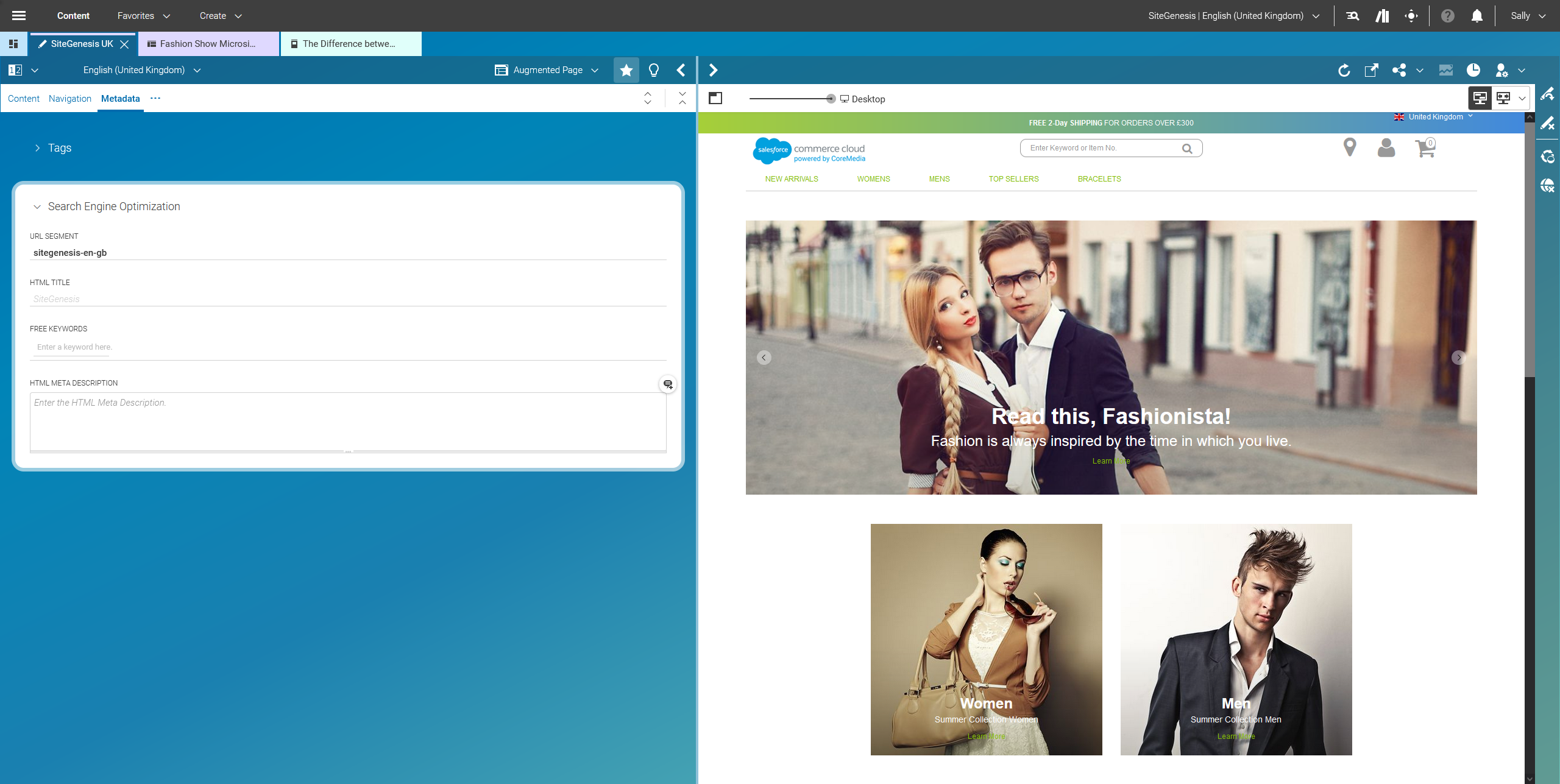 SEO - Human readable URLs and advanced metadata editing