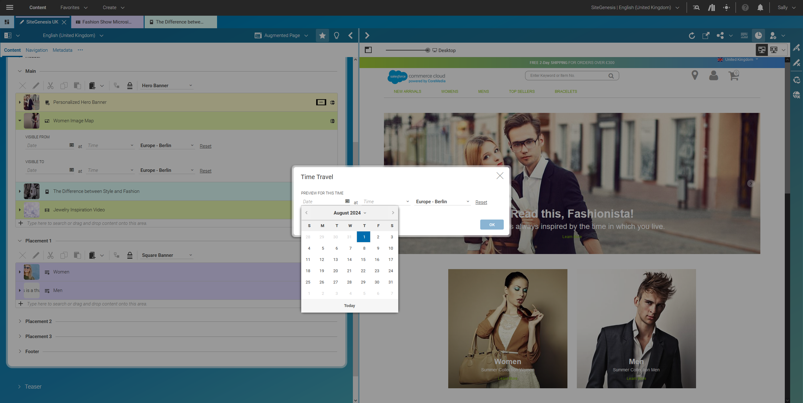 Time travel preview for scheduled campaigns
