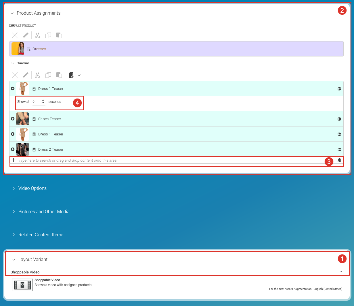 The shoppable video editor