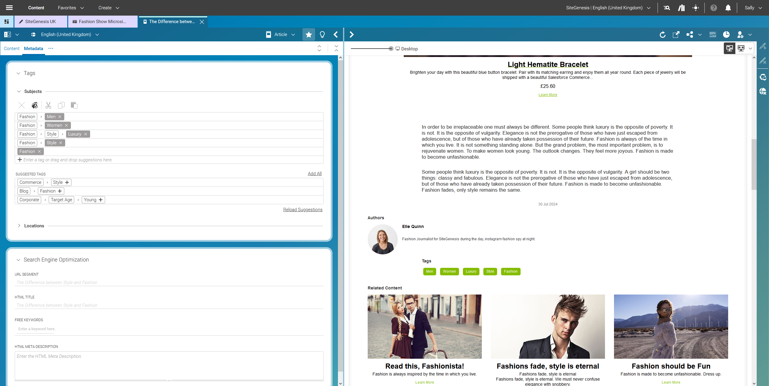 Advanced Tagging (incl. the option to connect to visual recognition services based on AI