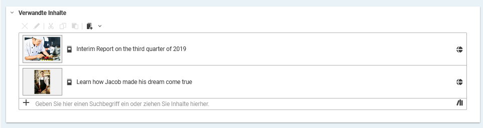 Beispiel einer Linkliste