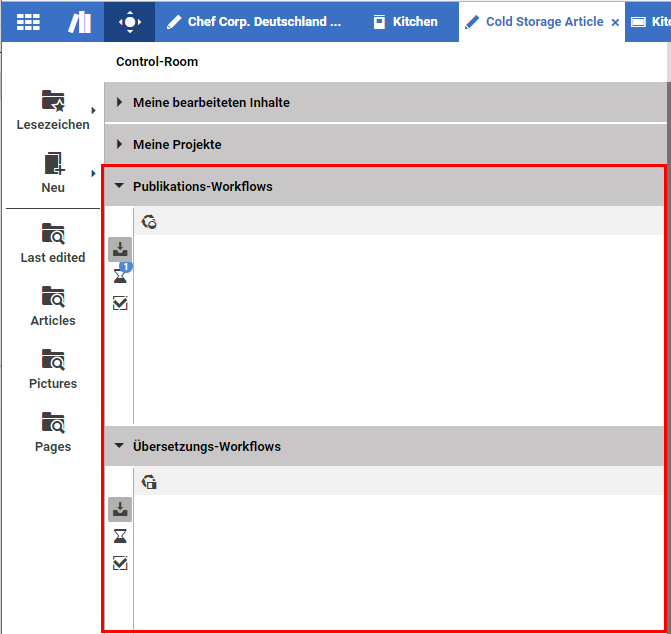 Verwaltung von Workflows