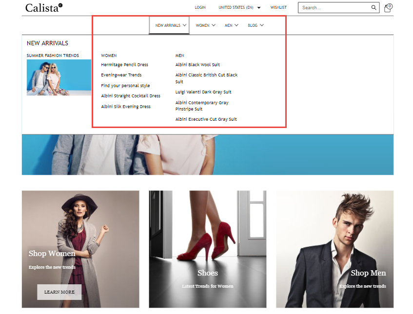 Navigation in the Site