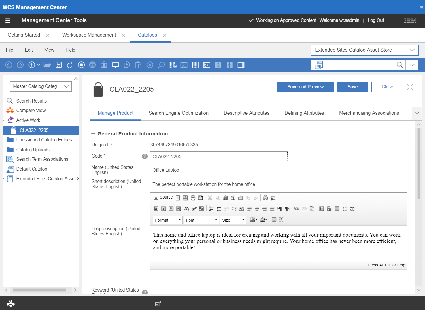 Management Center in Studio