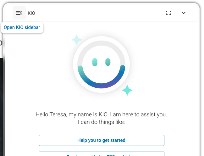 Open KIO sidebar