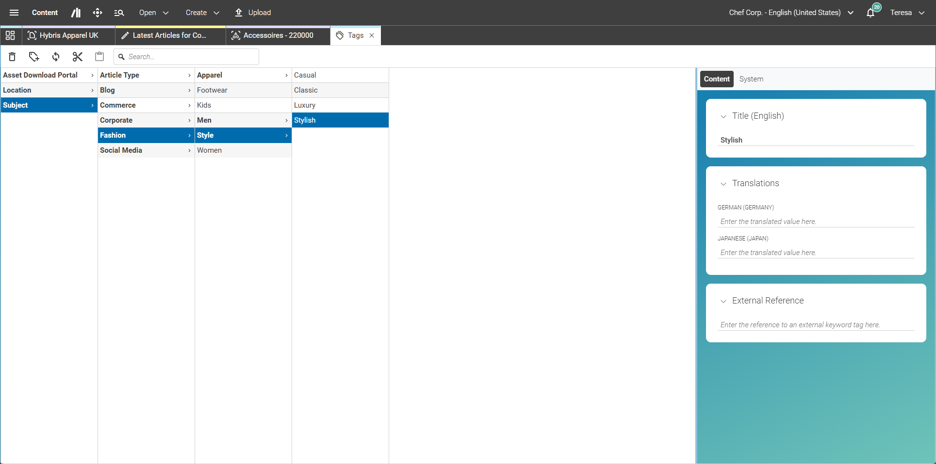 Taxonomy Administration Editor