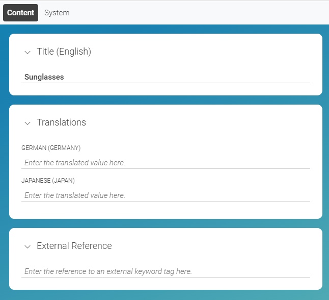Taxonomy Localization Form