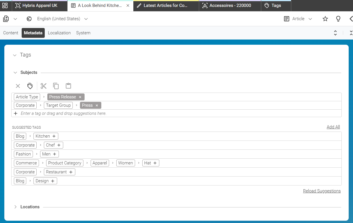 Taxonomy Property Editor