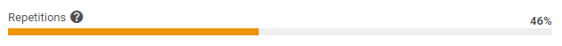 Example of a PercentageBarFeedbackItem