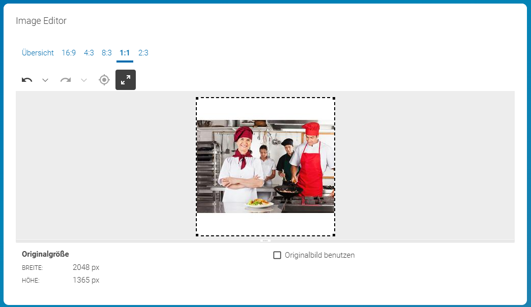 Vergrößertes Bild mit weißem Hintergrund