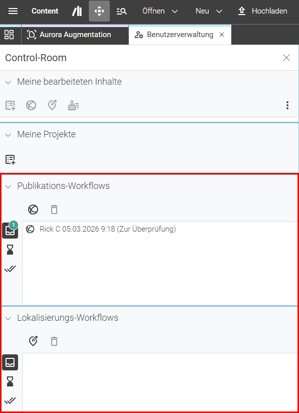 Verwaltung von Workflows