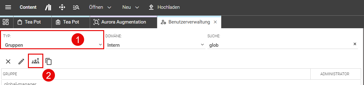 Neue Gruppe anlegen