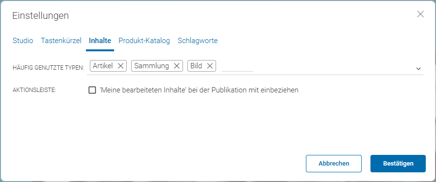 Verhalten der Publizieren-Schaltfläche ändern