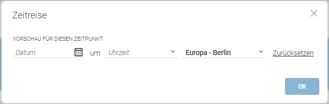 Zeitreise Dialog