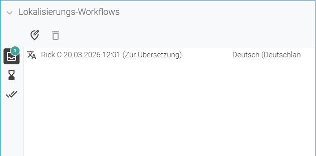 Übersetzungs-Workflow Bereich