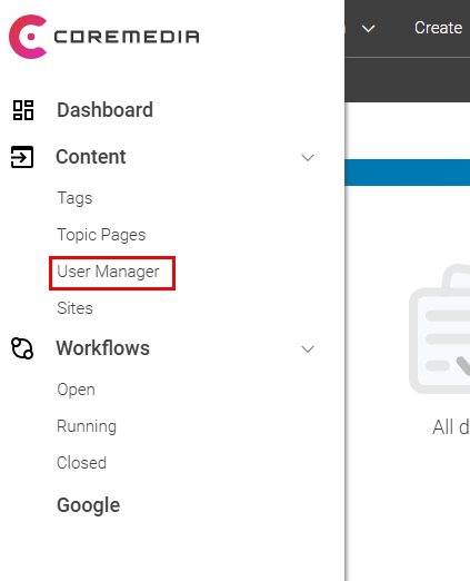 Open User Manager