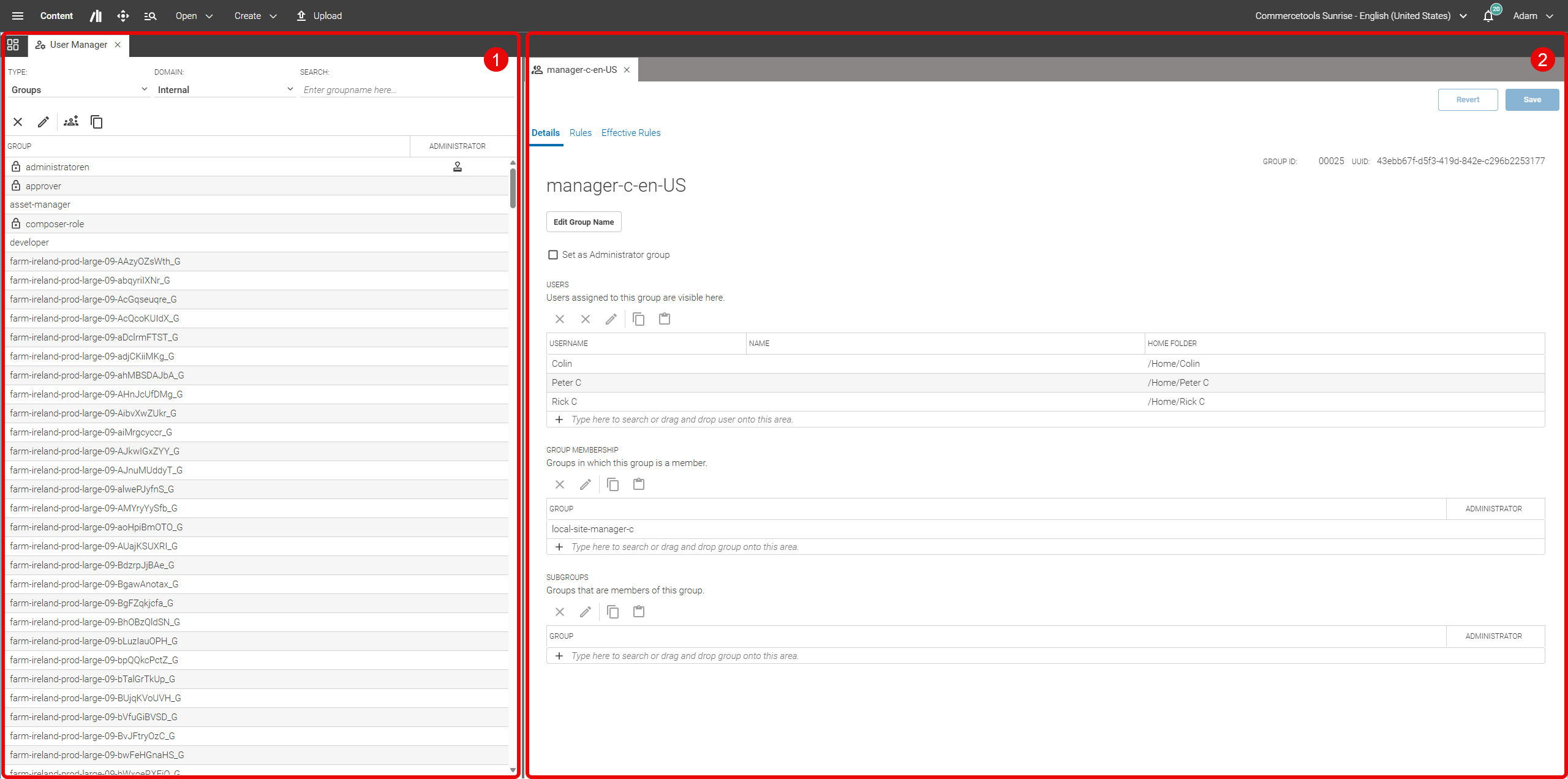 User Manager GUI