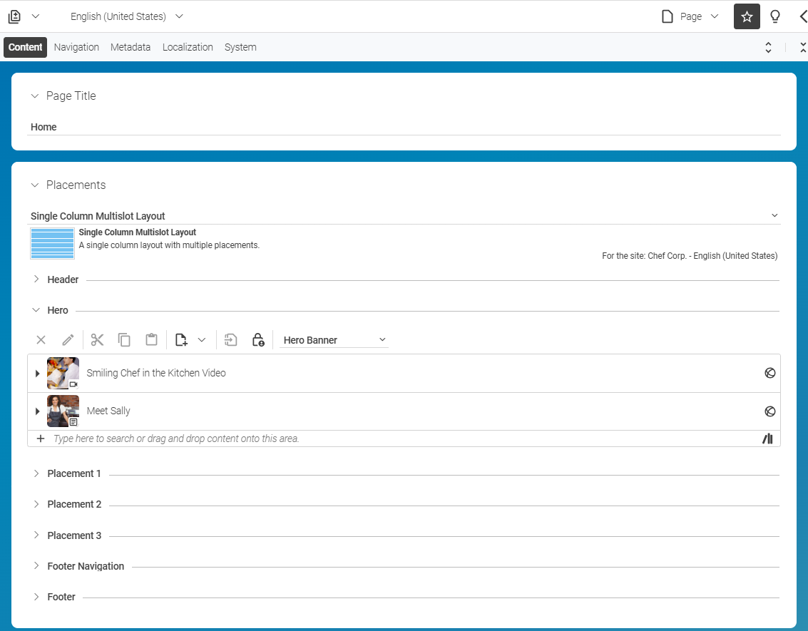Page form