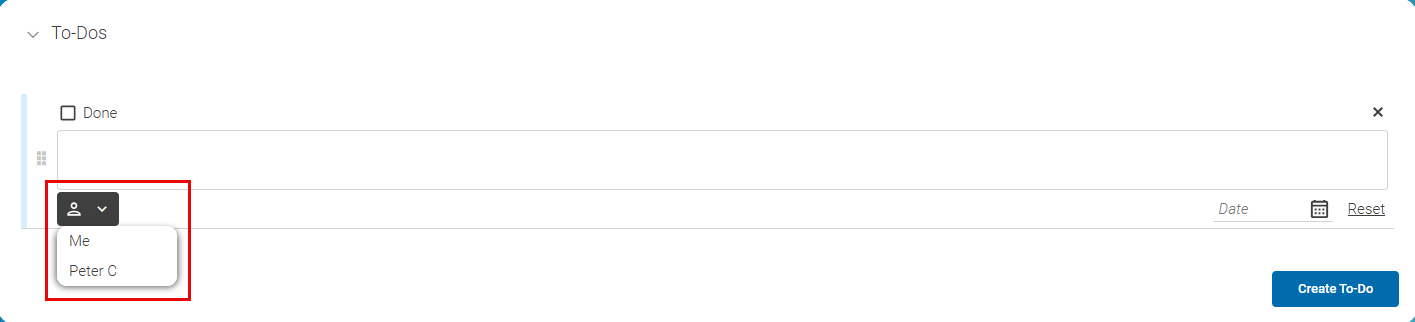 Selecting a user