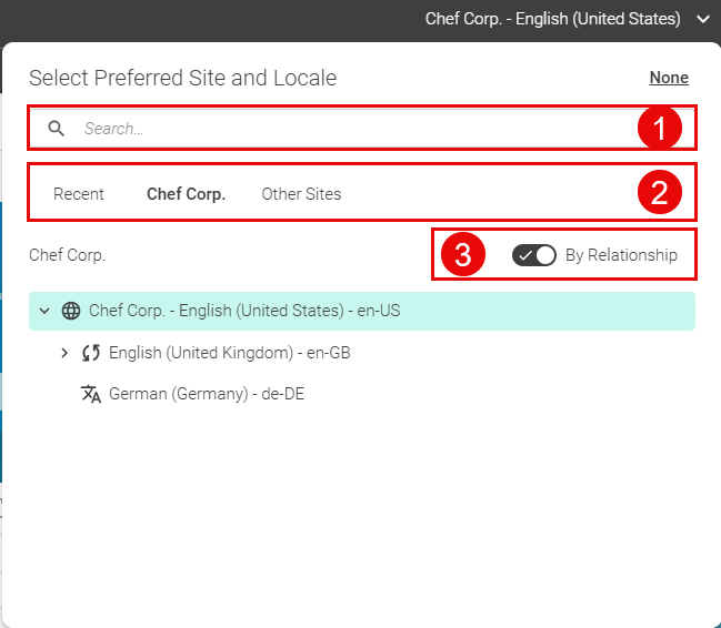 Site selector