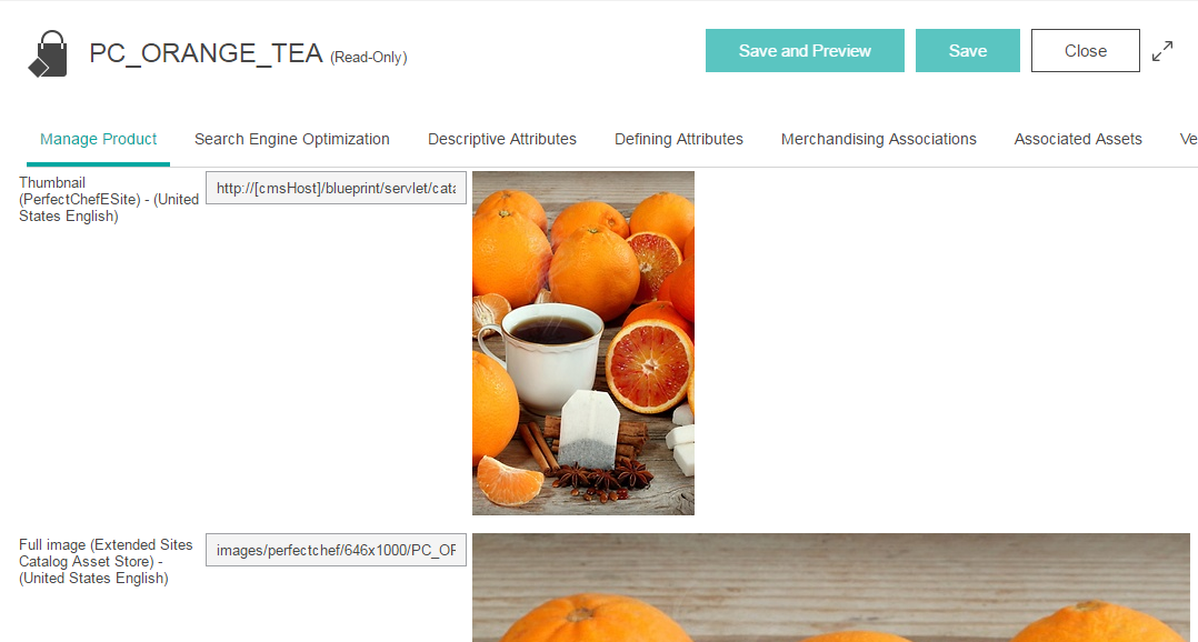 Set Product Image URLs in Management Center