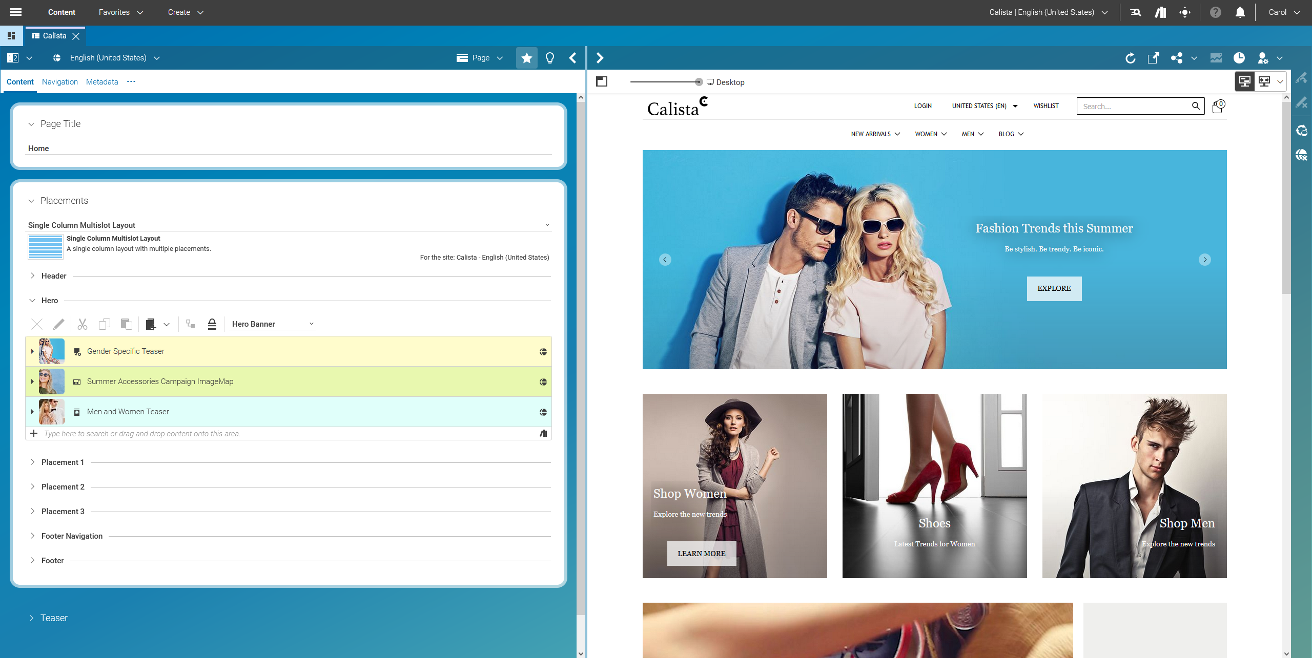 The integration of CoreMedia with a headless commerce system (content-led integration scenario)