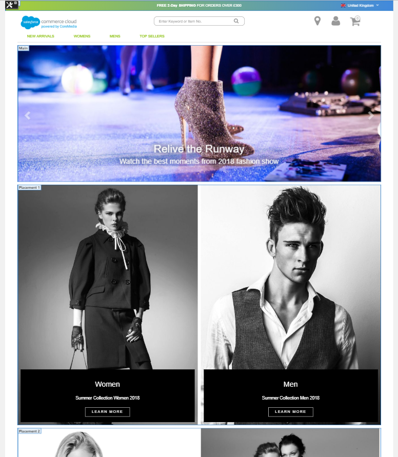 The integration of CoreMedia with a headless commerce system (content-led integration scenario)
