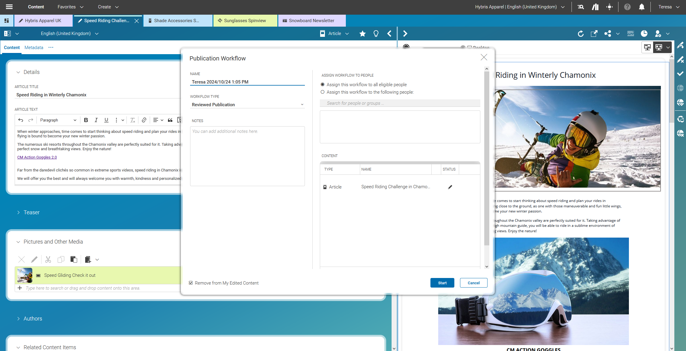 Reviewed Publication Workflows