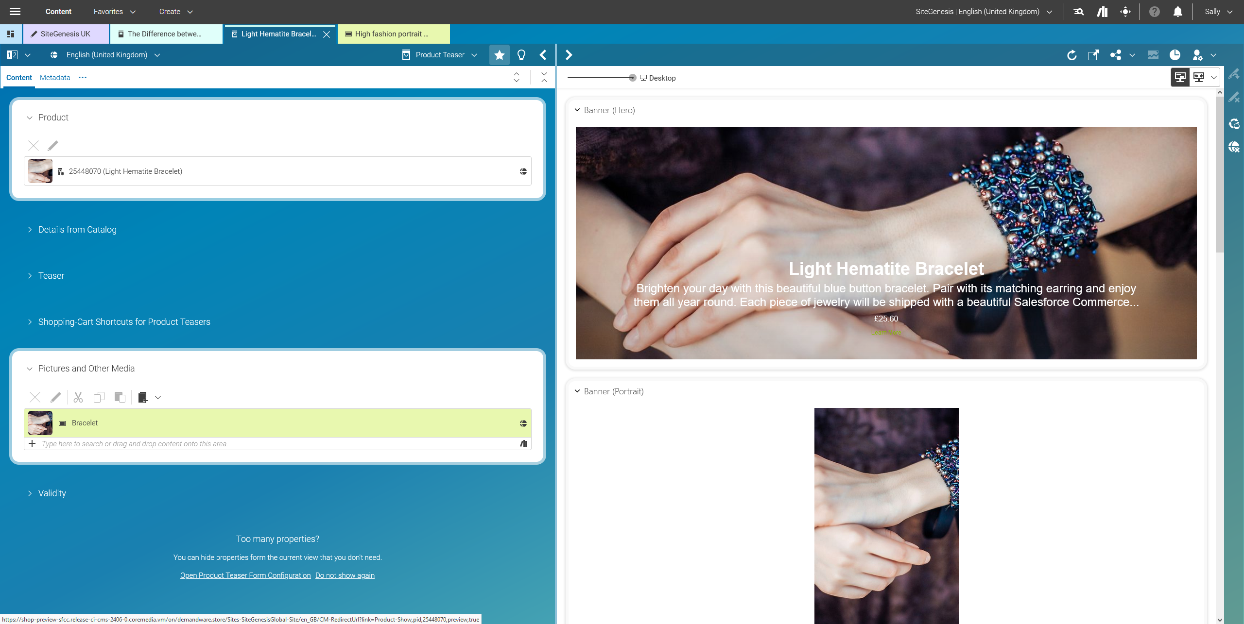 Enriching Standard Product Teasers