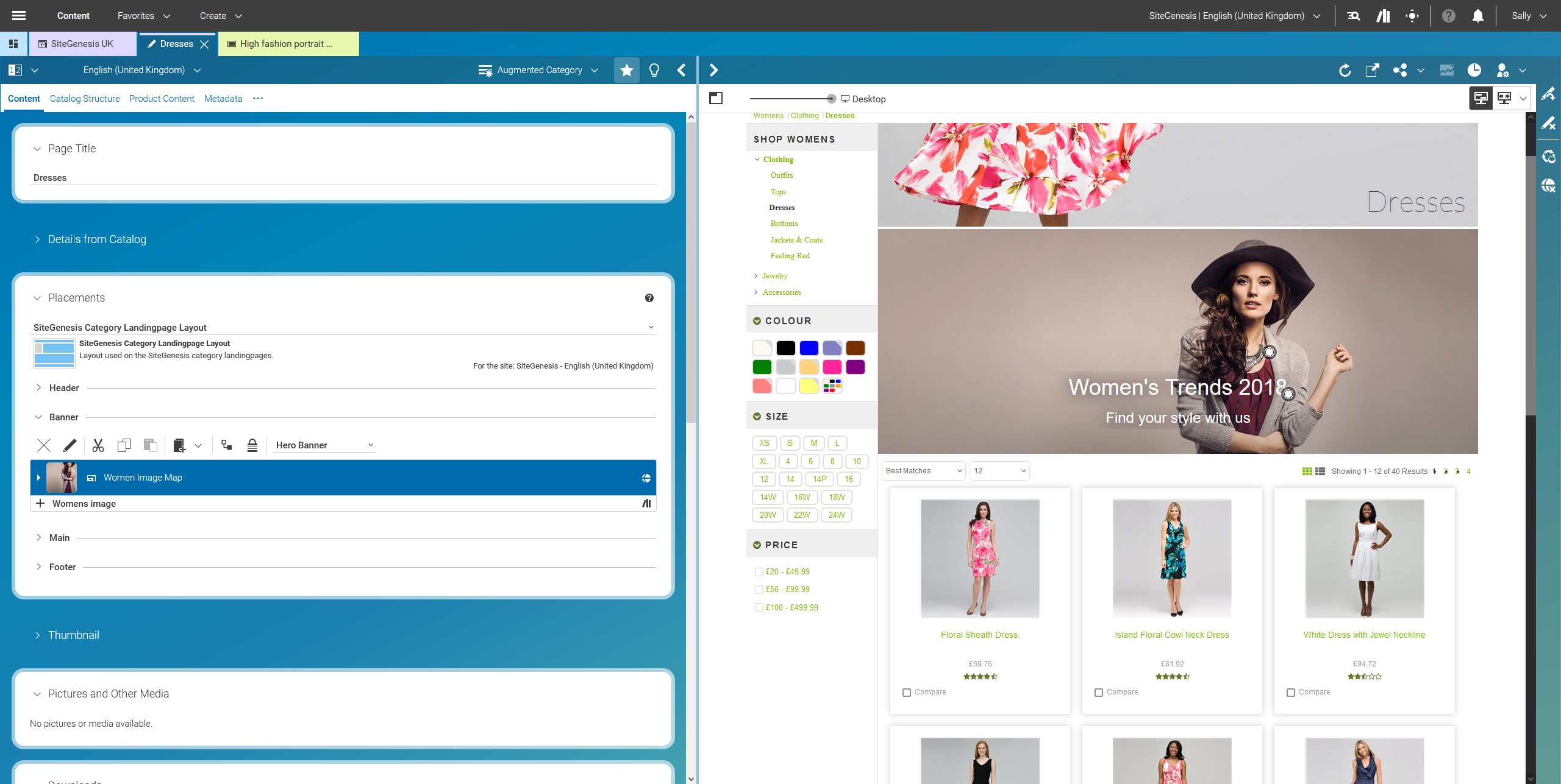 Adding inspirational content to Category/Listing Pages